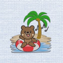 teddy bear embroidery design 20
