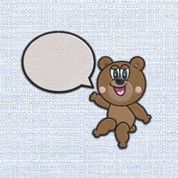 teddy bear embroidery design bear 62