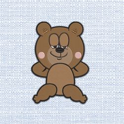 teddy bear embroidery design bear 65