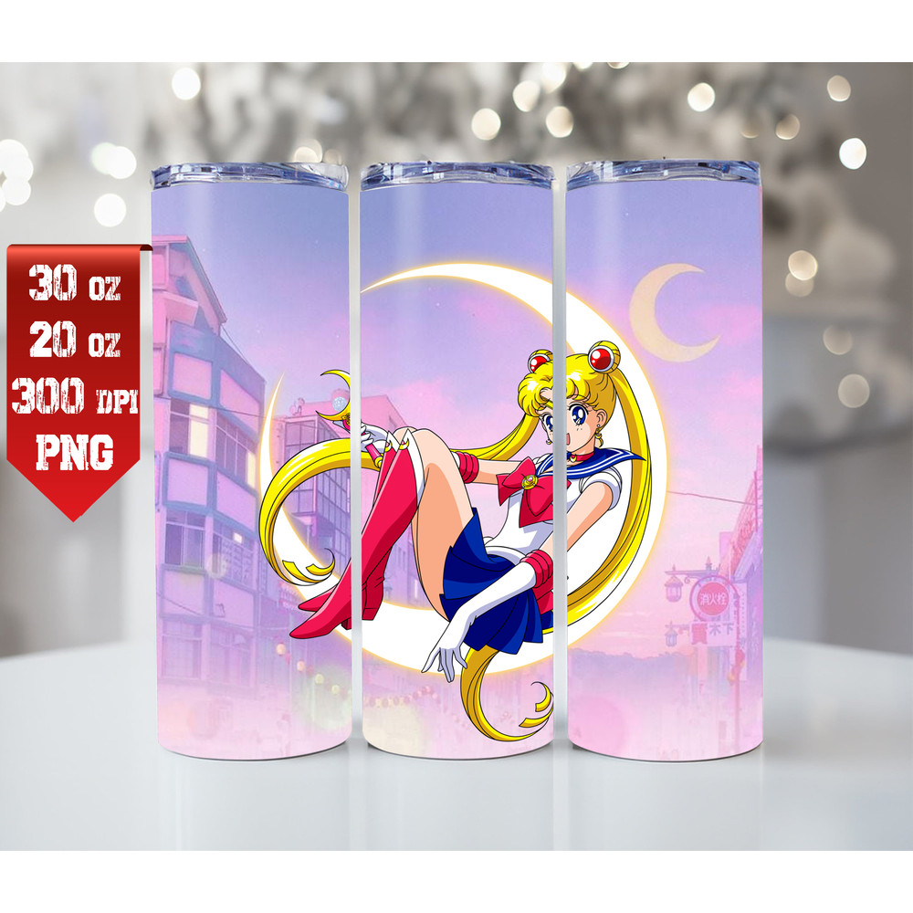 Water Bottle Tumbler 20oz 30oz Sailor Moon Tumbler Wrap Skinny Tumbler 3 0