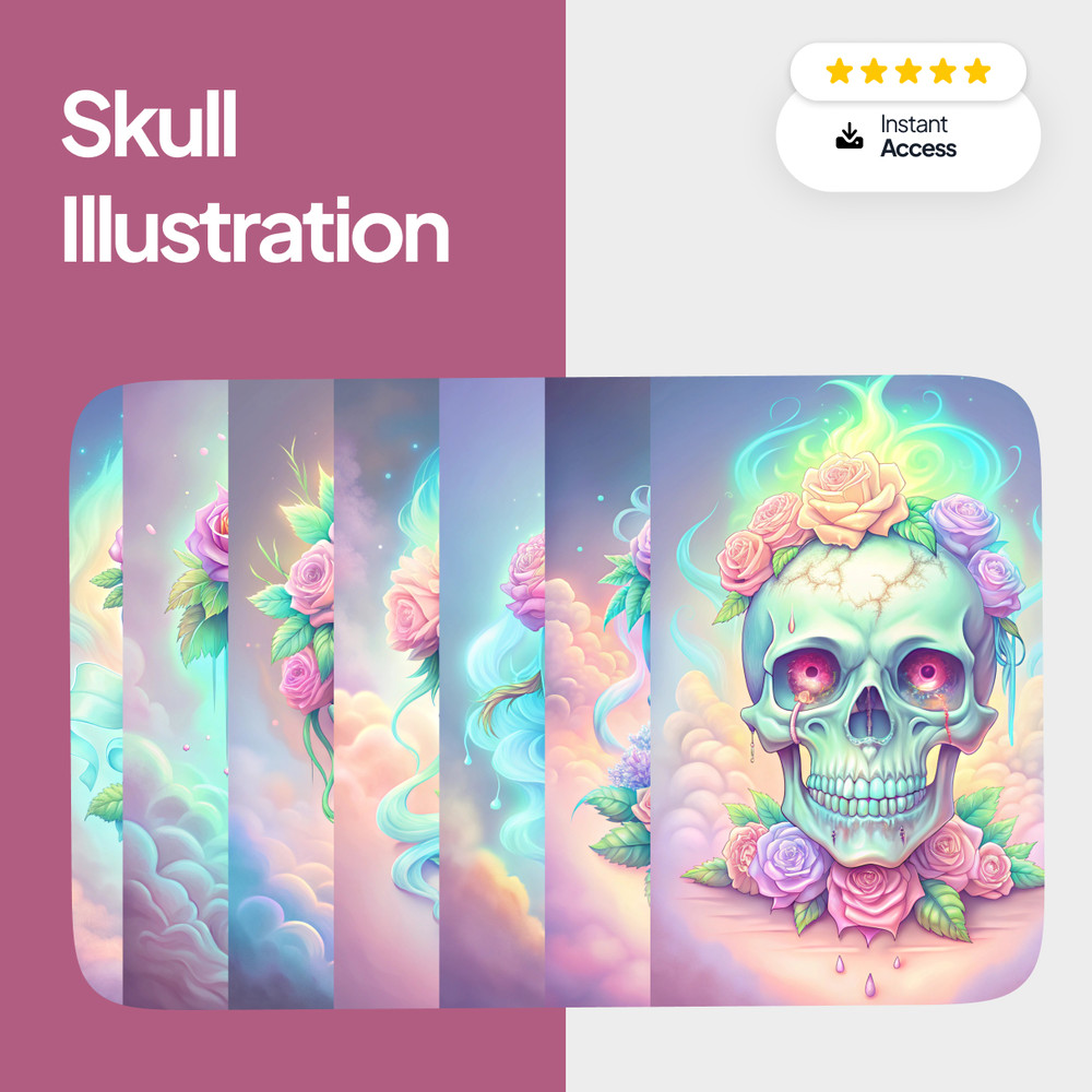 Skull Illustration Art Pack 0