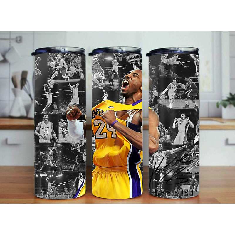 Kobe Bryant Tumbler Wrap Kobe Bryant Tumbler Design 20 Oz 0