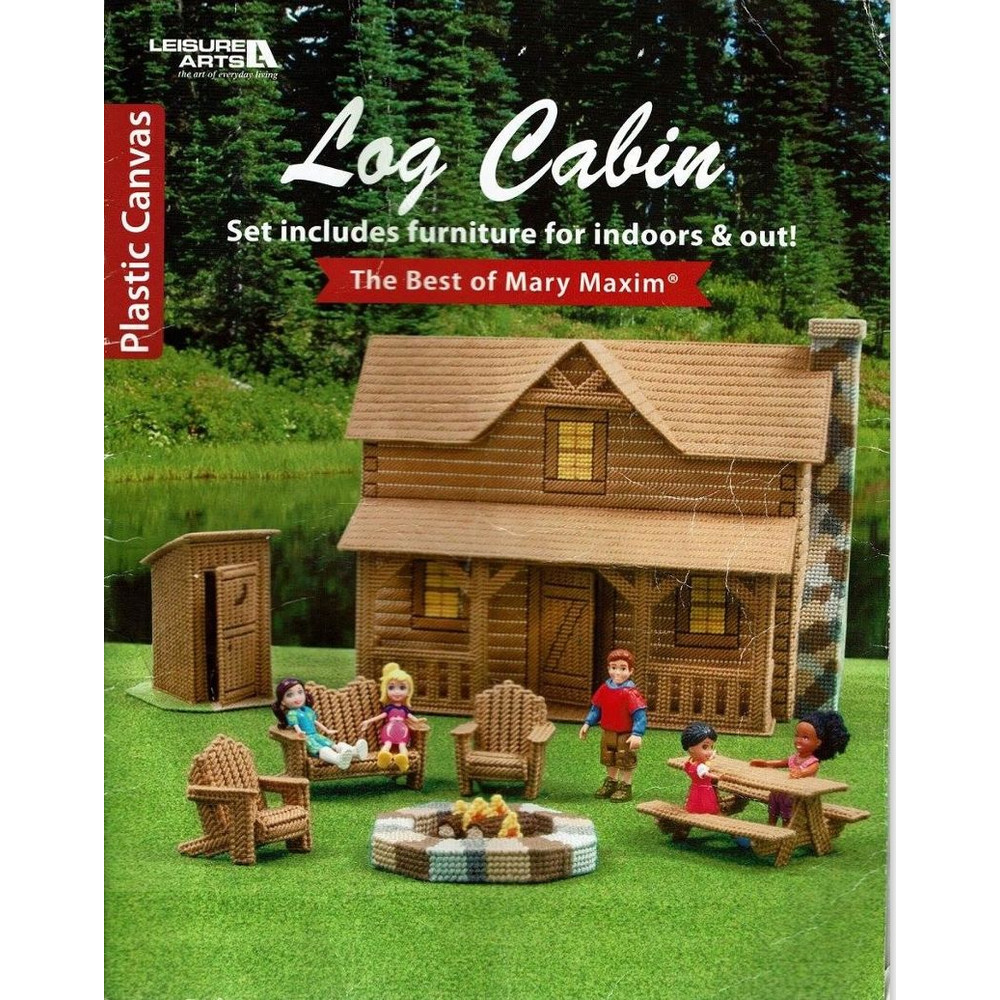 Log Cabin In Plastic Canvas 0