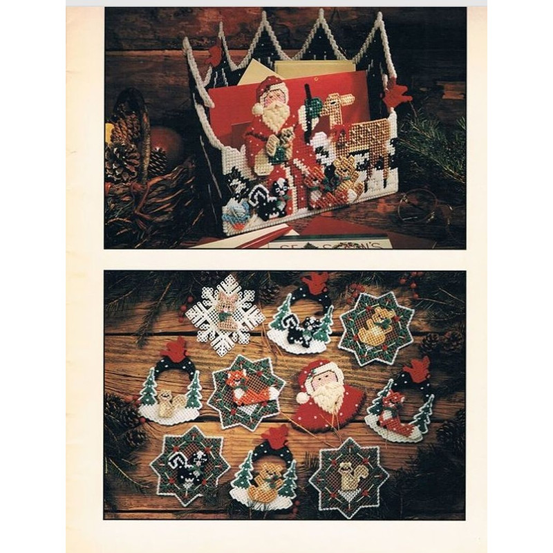 Woodsy Santa In Plastic Canvas 1