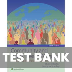 community and public health nursing 10th edition rector test bank