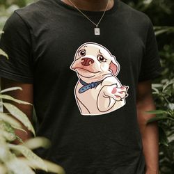 nonchalant pooch dog lover unisex tshirt