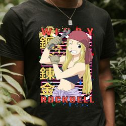 winry rockbell fullmetal alchemist fmab urban anime unisex t-shirt