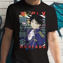 roy mustang fullmetal alchemist fmab urban anime unisex t-shirt