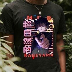 mob shigeo kageyama mob psycho 100 urban anime unisex t-shirt