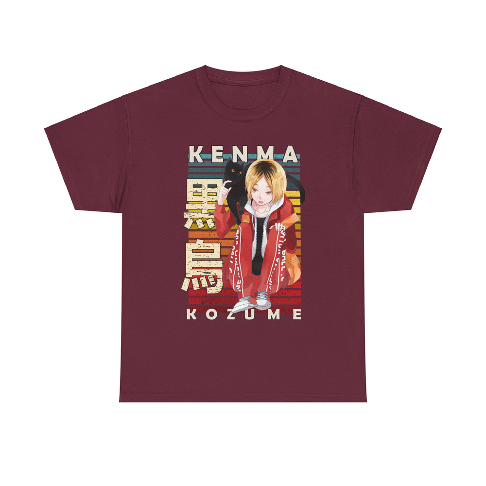 Kenma Kozume Haikyu Haikyuu Retro Style Anime Unisex TShirt 2