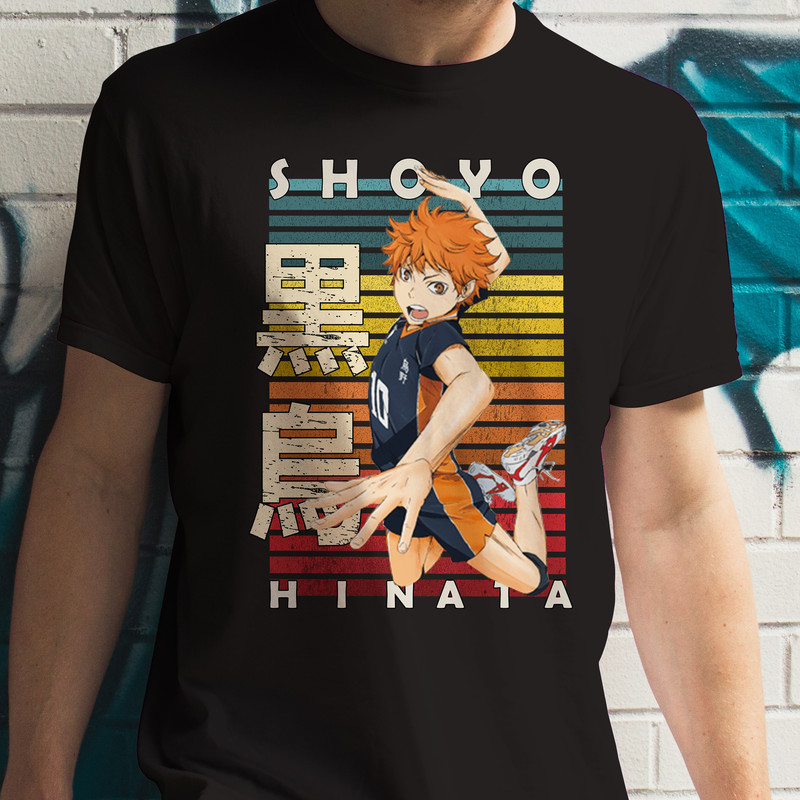Shoyo Hinata Haikyu Haikyuu Retro Style Anime Unisex TShirt 0