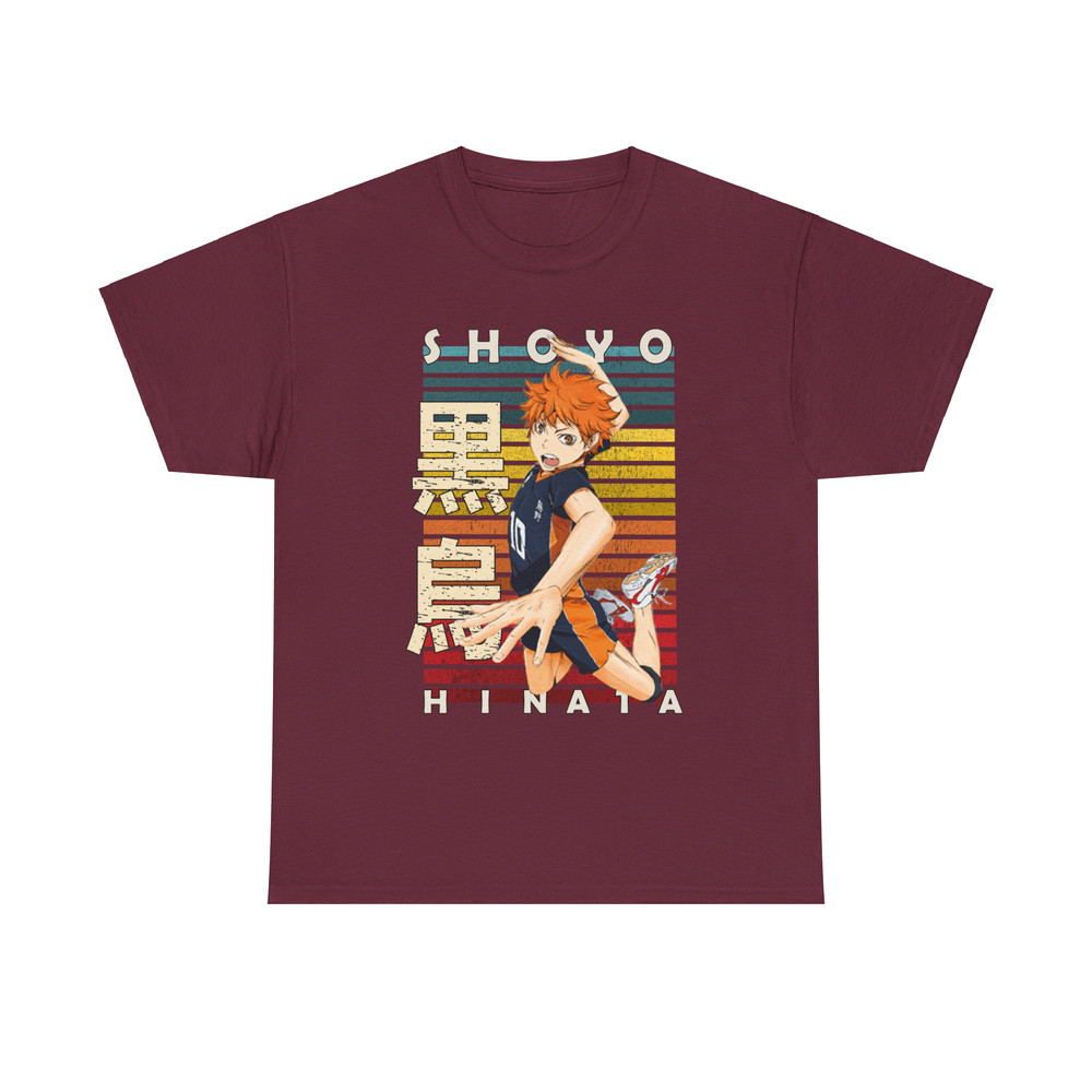 Shoyo Hinata Haikyu Haikyuu Retro Style Anime Unisex TShirt 2