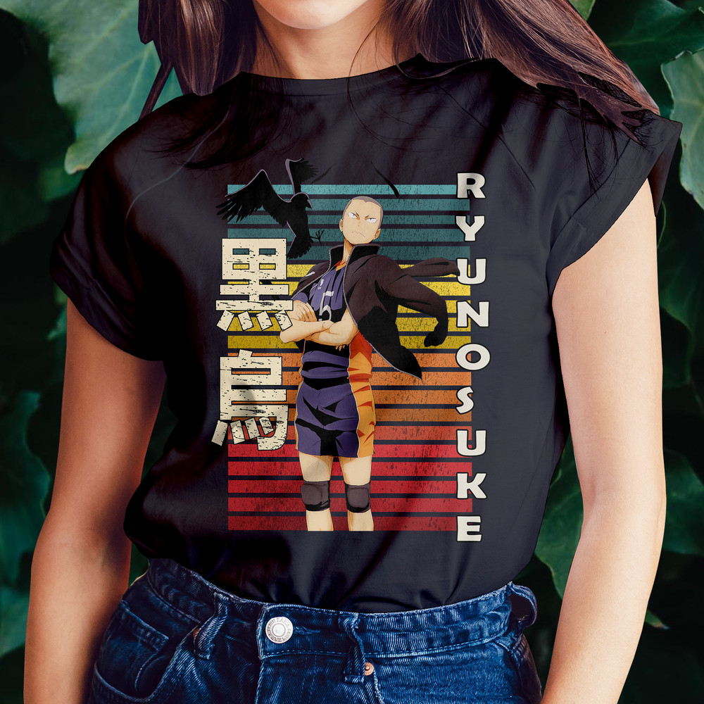 Ryunosuke Tanaka Haikyu Haikyuu Retro Style Anime Unisex TShirt 0