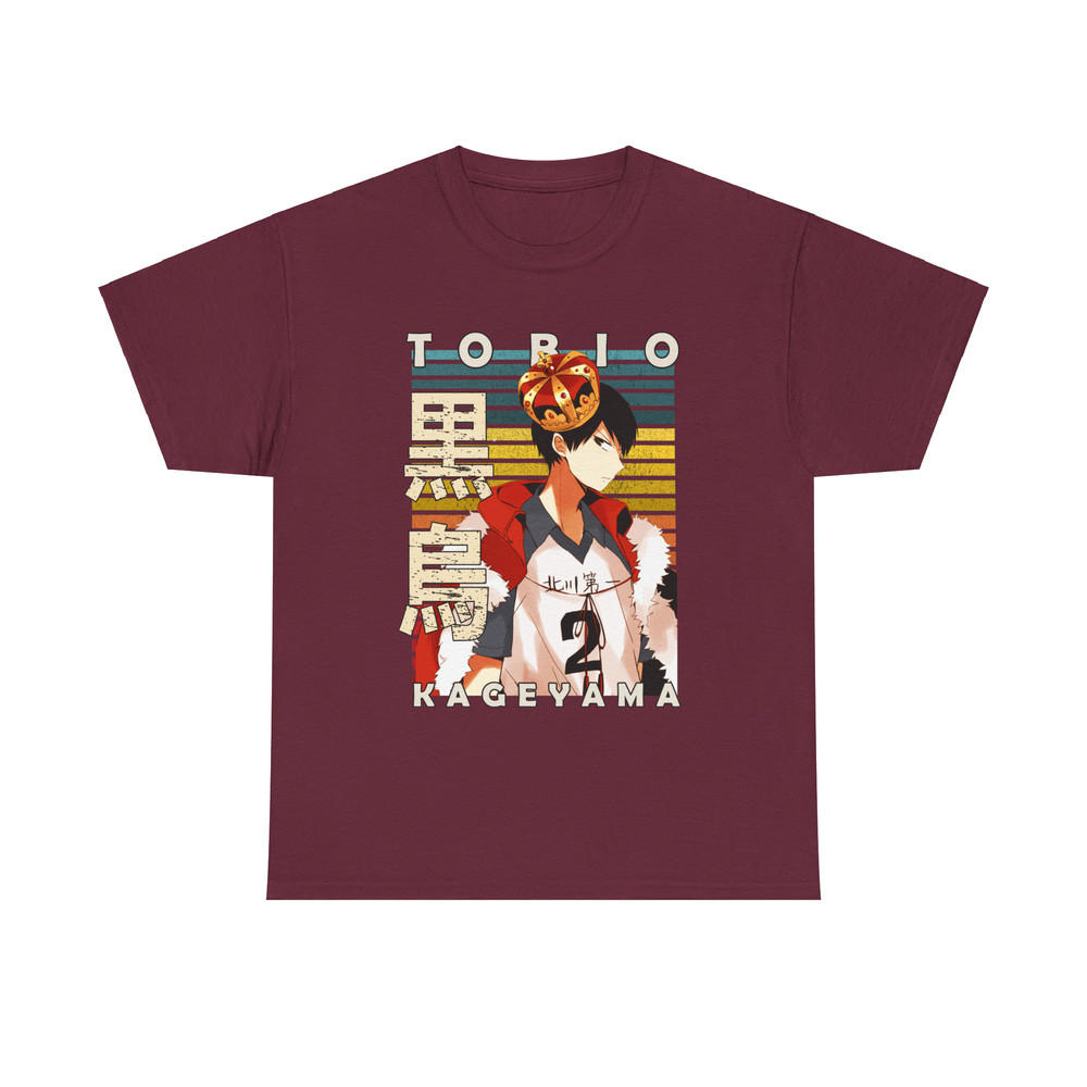 Tobio Kageyama Haikyu Haikyuu Retro Style Anime Unisex TShirt 2