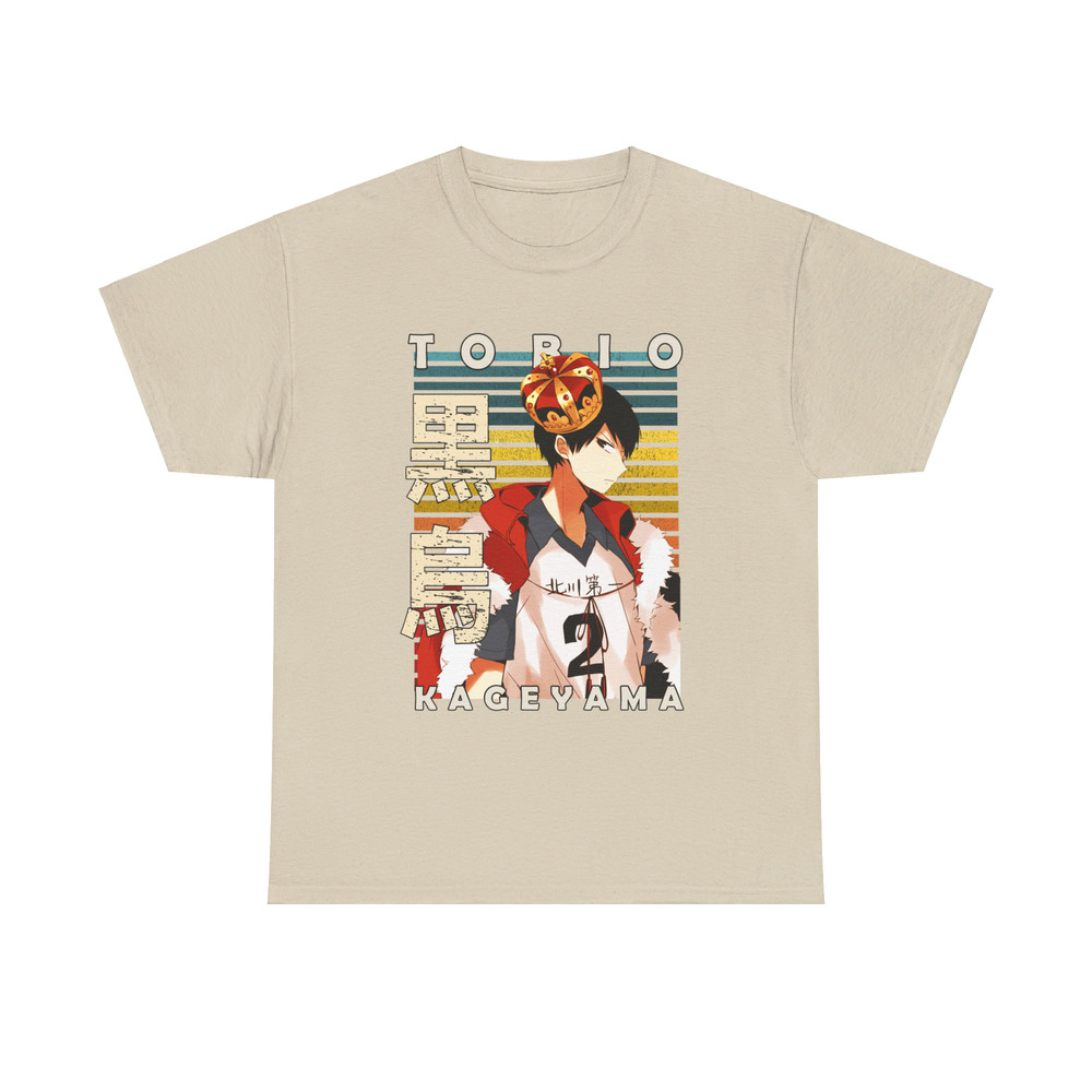 Tobio Kageyama Haikyu Haikyuu Retro Style Anime Unisex TShirt 3