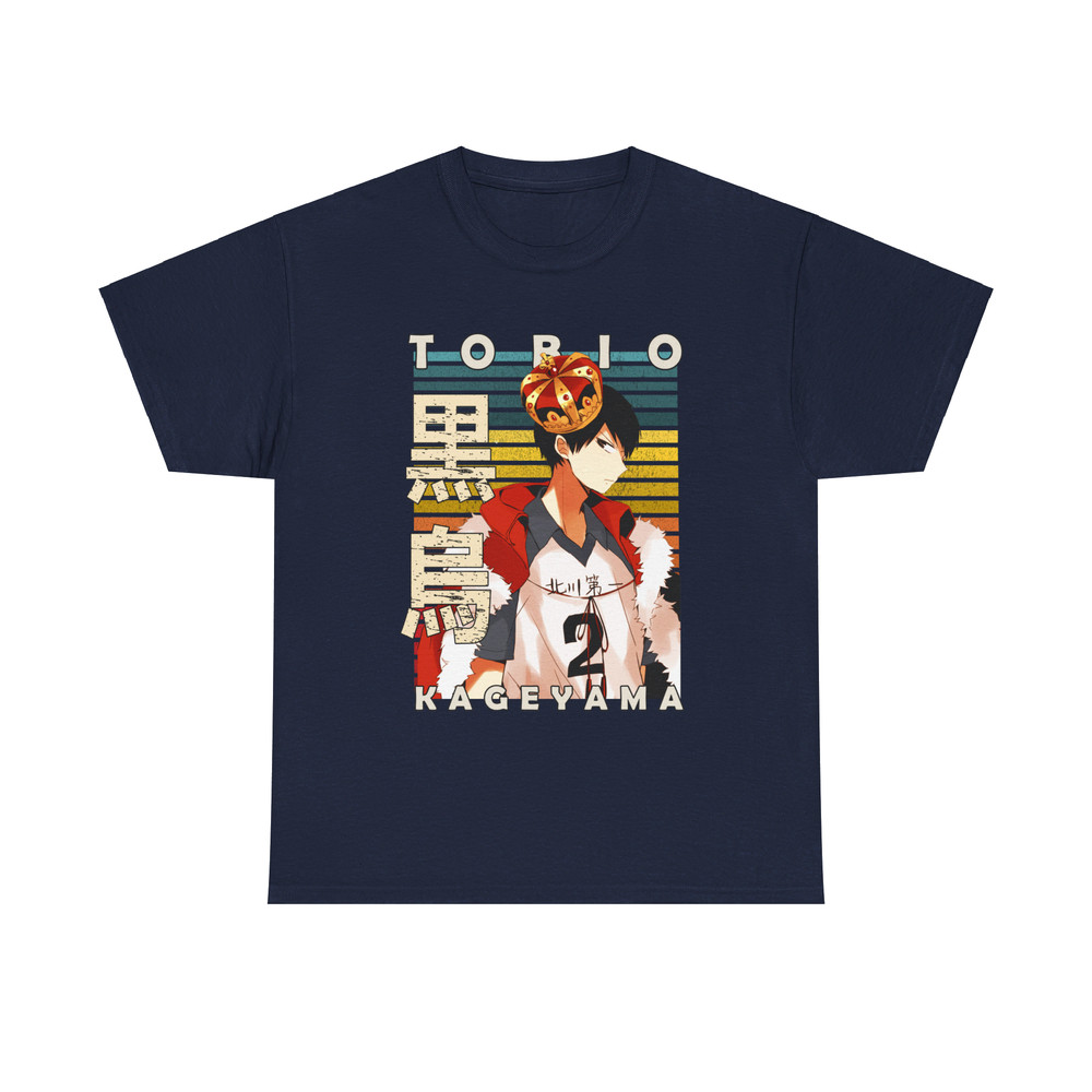 Tobio Kageyama Haikyu Haikyuu Retro Style Anime Unisex TShirt 5