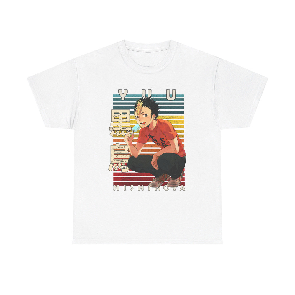 Yuu Nishinoya Haikyu Haikyuu Retro Style Anime Unisex TShirt 1
