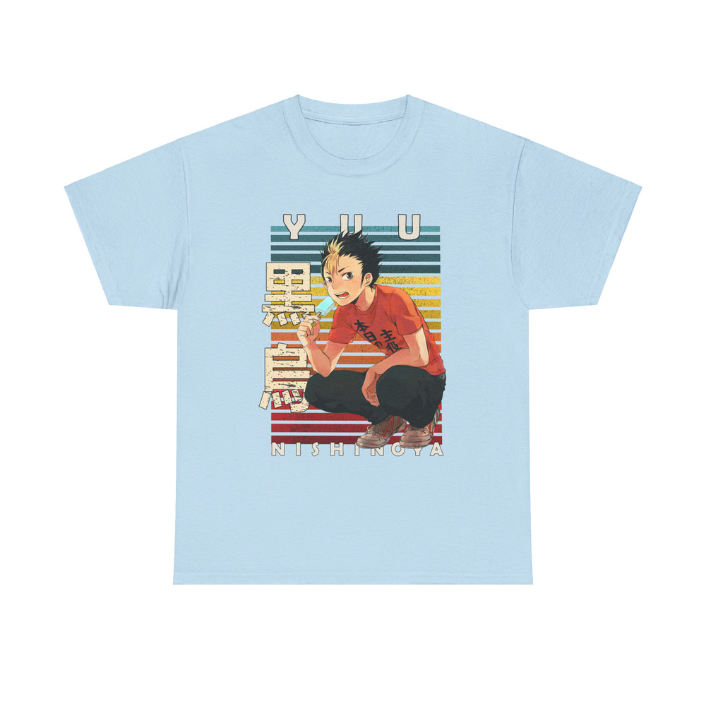 Yuu Nishinoya Haikyu Haikyuu Retro Style Anime Unisex TShirt 4