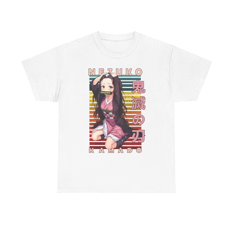 Nezuko Kamado Demon Slayer Kimetsu No Yaiba Retro Style Anime Unisex TShirt 1