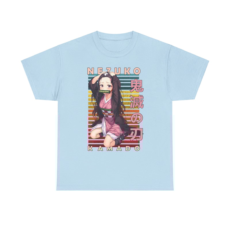 Nezuko Kamado Demon Slayer Kimetsu No Yaiba Retro Style Anime Unisex TShirt 4