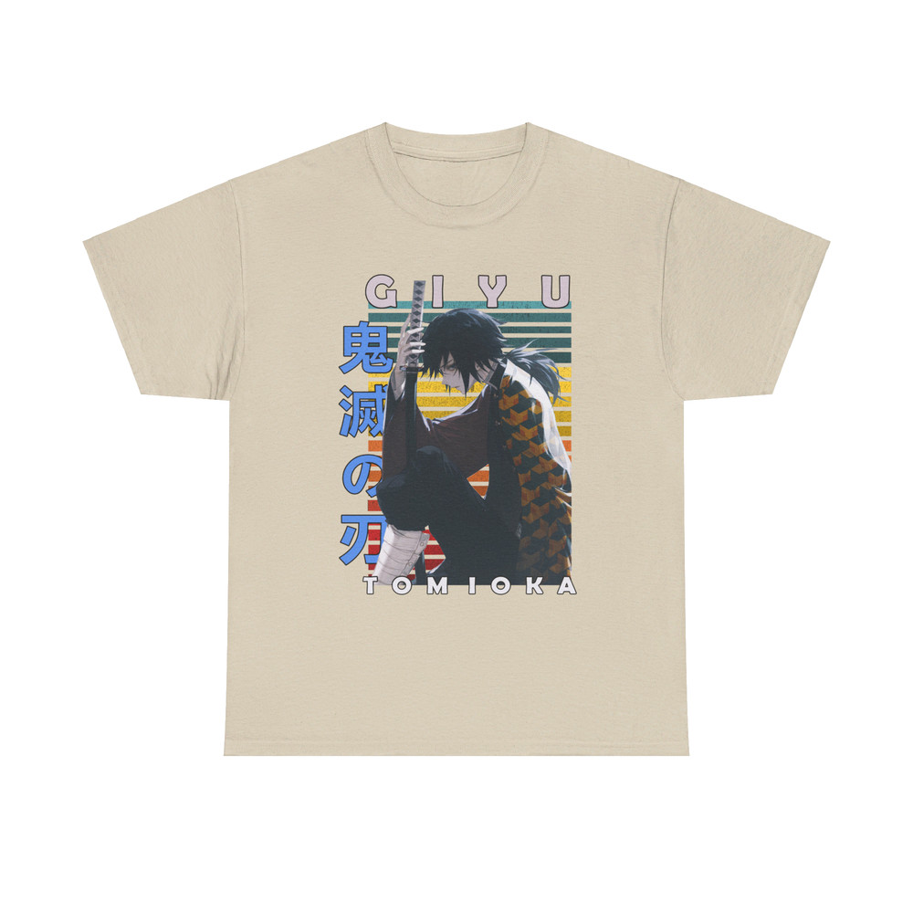 Giyu Tomioka Demon Slayer Kimetsu No Yaiba Retro Style Anime Unisex TShirt 3