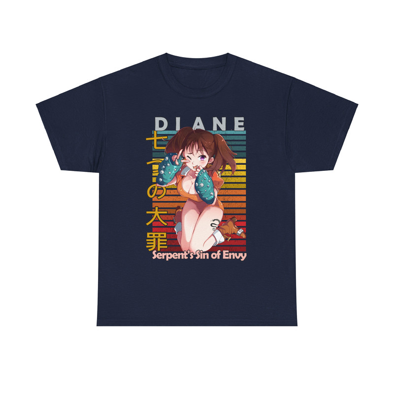 Diane Serpent Sin Of Envy Seven Deadly Sins Nanatsu No Taizai Retro Style Anime Unisex TShirt 5