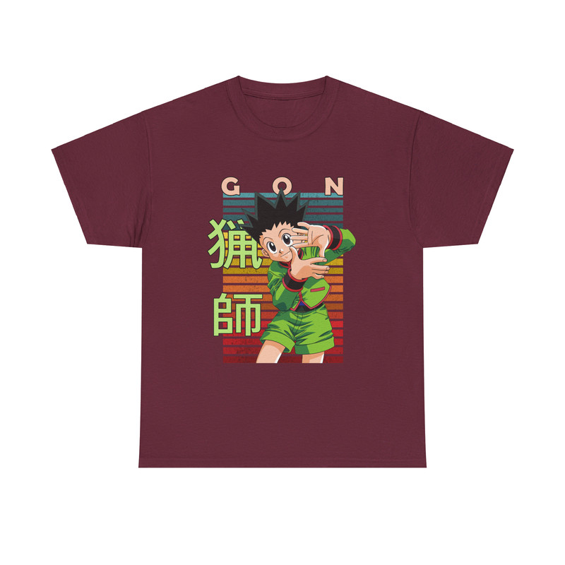 Gon Freecss Hunter X Hunter HXH Retro Style Anime Unisex TShirt 2