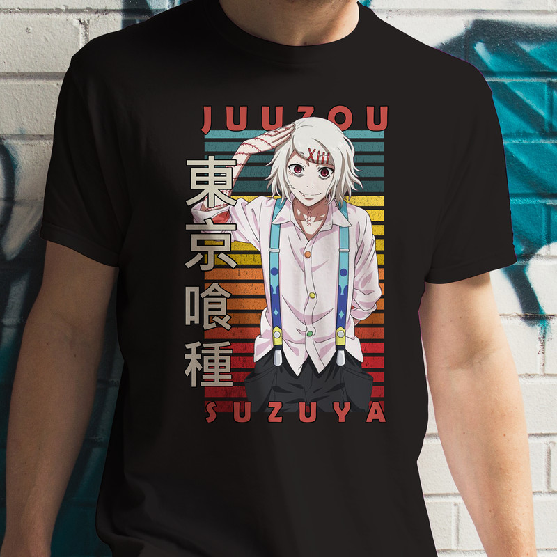 Juuzou Suzuya Tokyo Ghoul Tokyo Guru Retro Style Anime Unisex TShirt 0