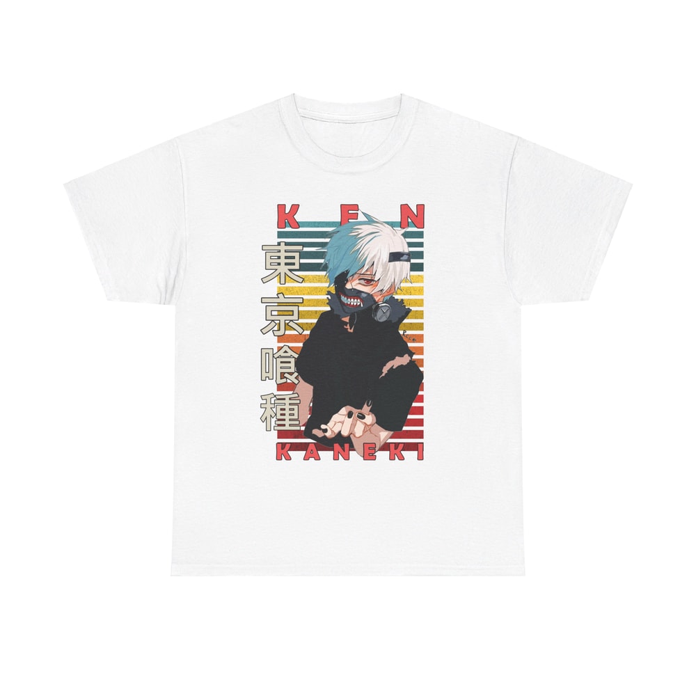 Ken Kaneki Tokyo Ghoul Tokyo Guru Retro Style Anime Unisex TShirt 1