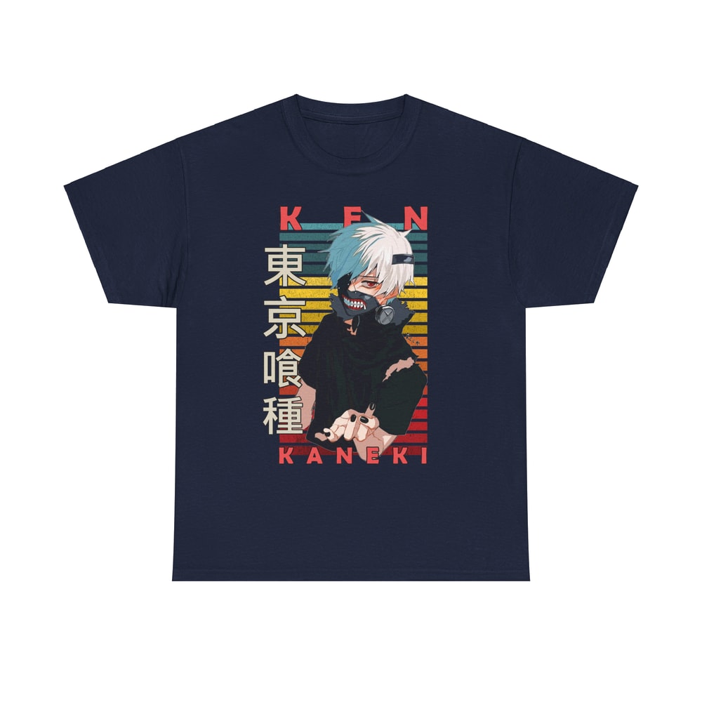 Ken Kaneki Tokyo Ghoul Tokyo Guru Retro Style Anime Unisex TShirt 5