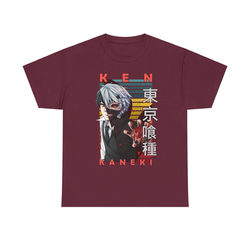 Ken Kaneki V2 Tokyo Ghoul Tokyo Guru Retro Style Anime Unisex TShirt 2