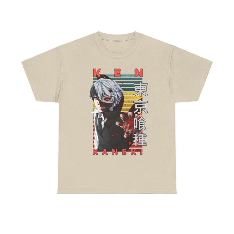 Ken Kaneki V2 Tokyo Ghoul Tokyo Guru Retro Style Anime Unisex TShirt 3