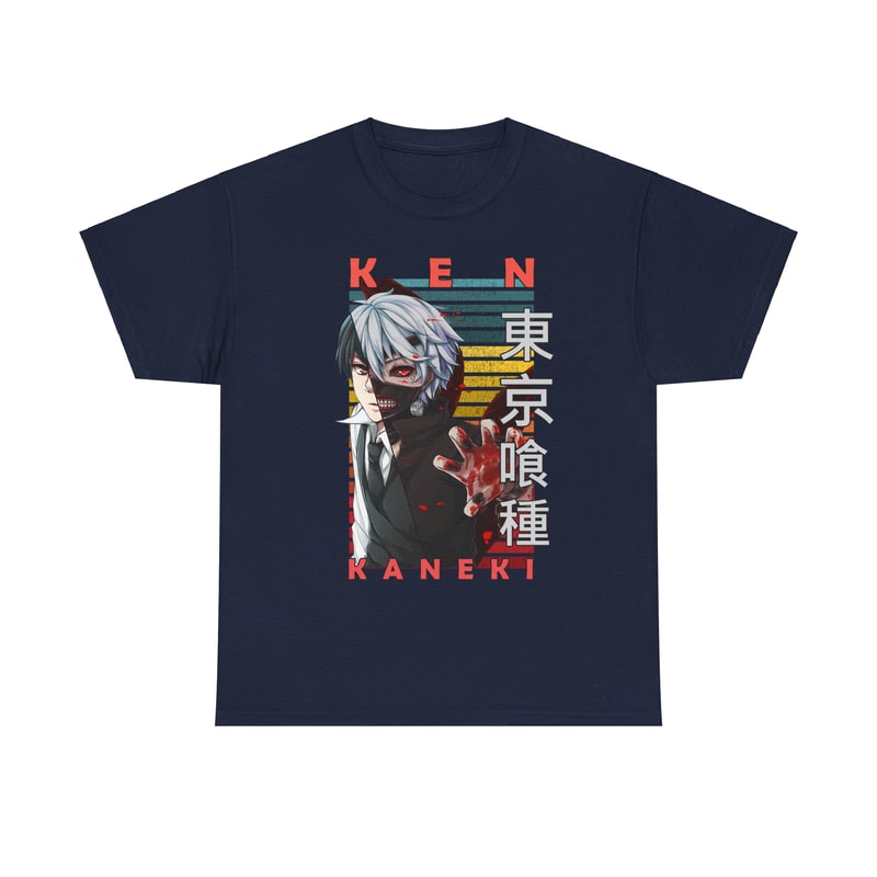 Ken Kaneki V2 Tokyo Ghoul Tokyo Guru Retro Style Anime Unisex TShirt 5