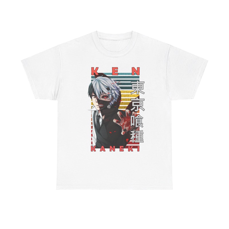 Ken Kaneki V2 Tokyo Ghoul Tokyo Guru Retro Style Anime Unisex TShirt 1