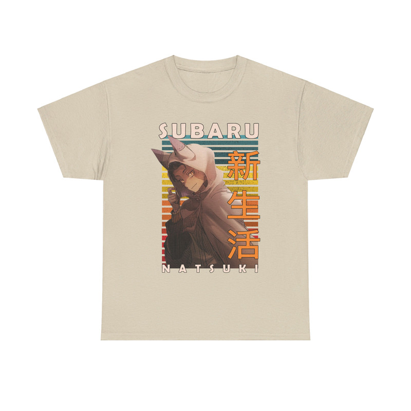 Subaru Natsuki ReZero Starting Life In Another World Retro Style Anime Unisex TShirt 2