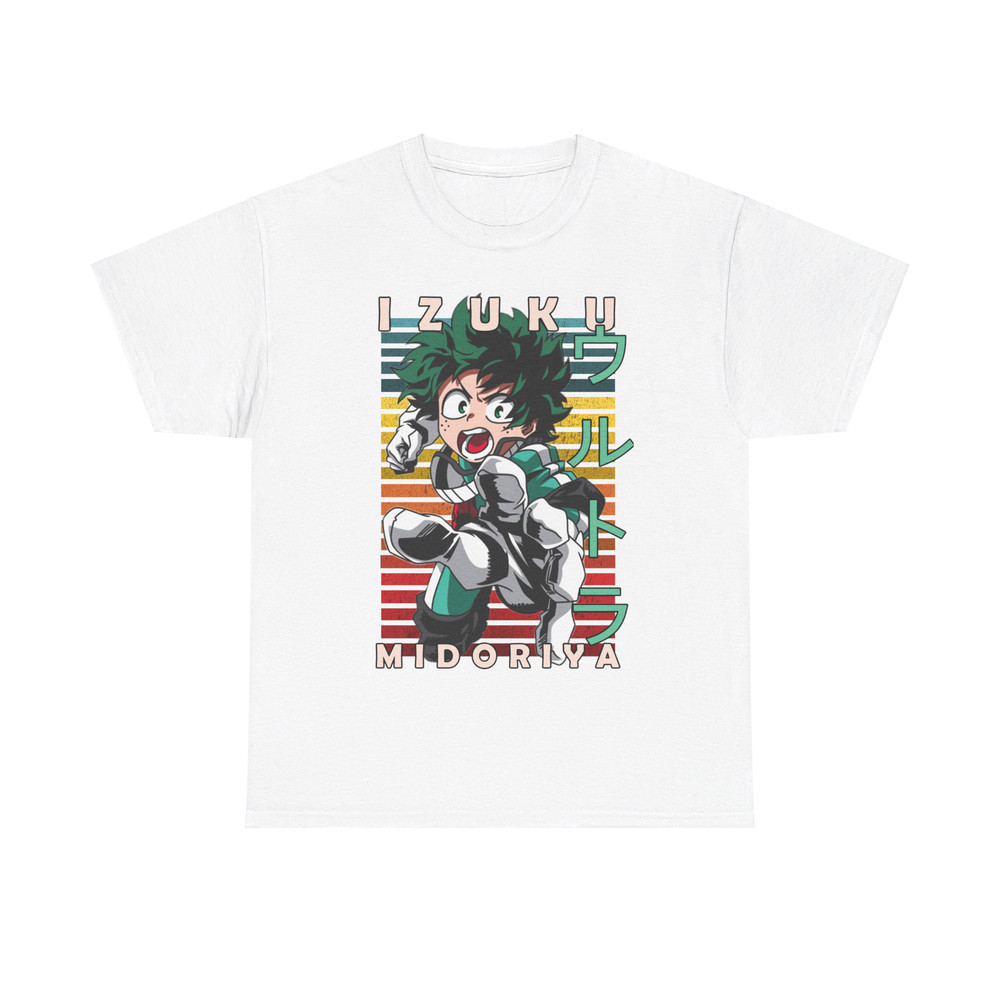 Deku Izuku Midoriya My Hero Academia Boku No Hero Academia Retro Style Anime Unisex TShirt 1