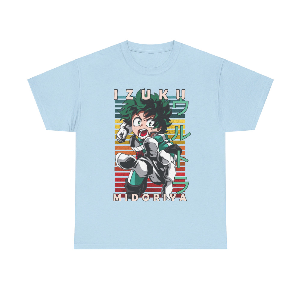 Deku Izuku Midoriya My Hero Academia Boku No Hero Academia Retro Style Anime Unisex TShirt 4