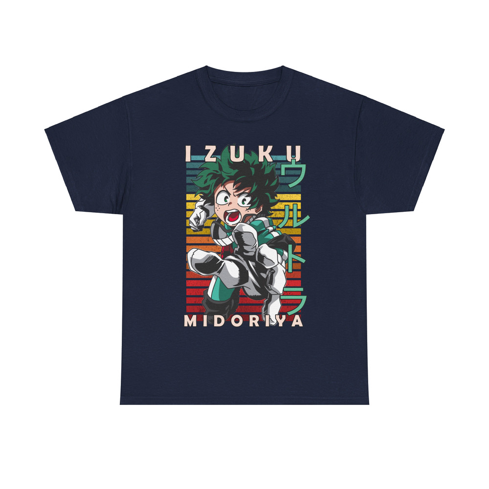 Deku Izuku Midoriya My Hero Academia Boku No Hero Academia Retro Style Anime Unisex TShirt 5