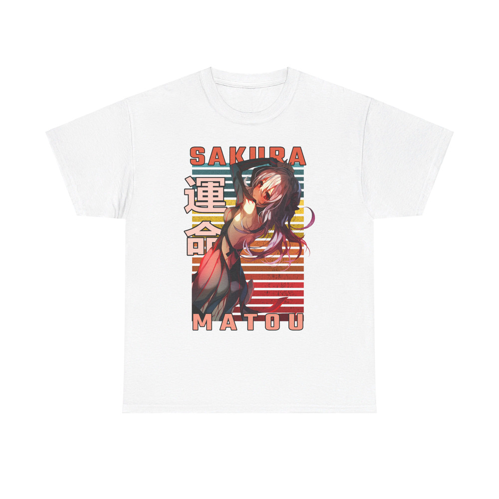Sakura Matou Fate Stay Night Retro Style Anime Unisex TShirt 1