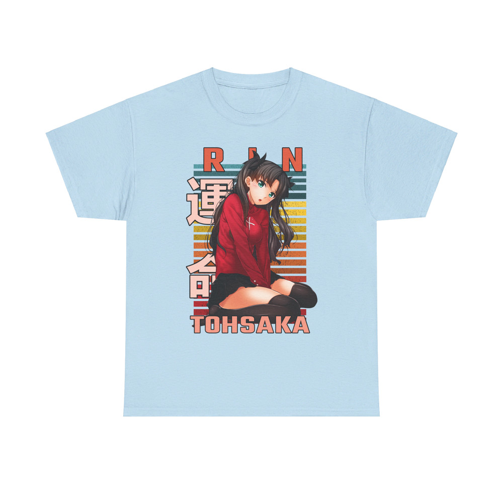 Rin Tohsaka Fate Stay Night Retro Style Anime Unisex TShirt 4