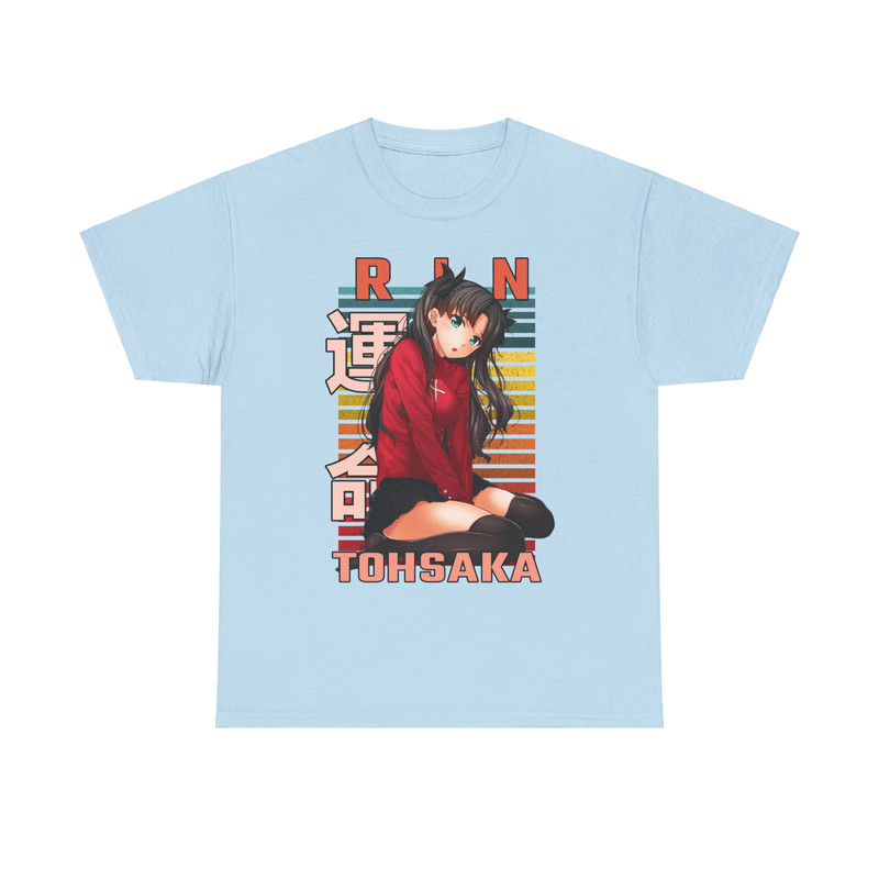 Rin Tohsaka Fate Stay Night Retro Style Anime Unisex TShirt 4