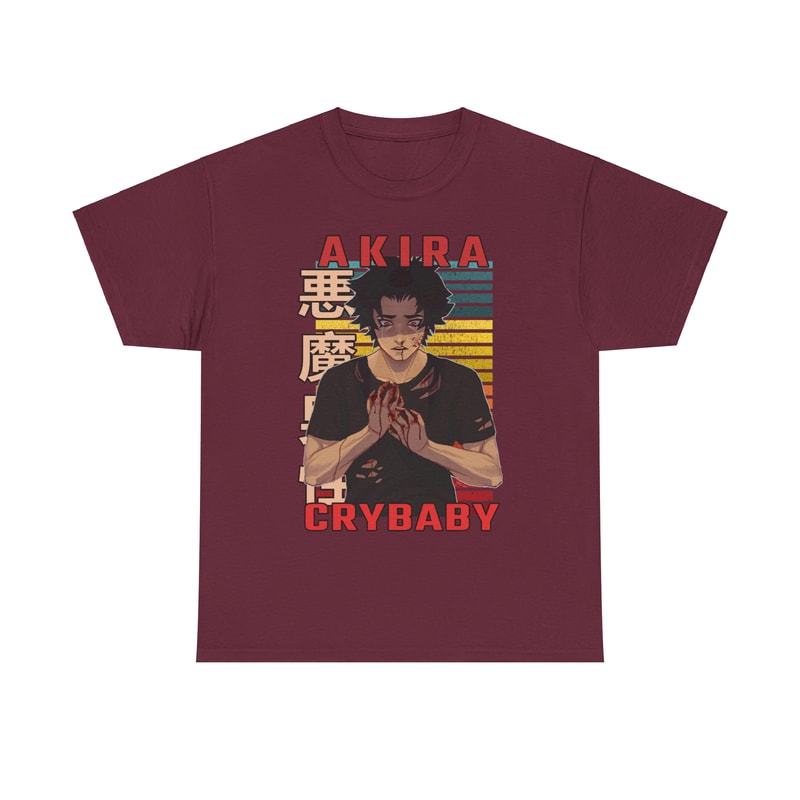 Akira Fudo Devilman Crybaby Retro Style Anime Unisex TShirt 2