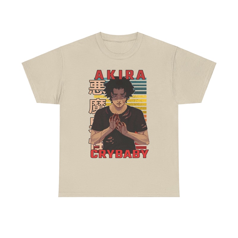 Akira Fudo Devilman Crybaby Retro Style Anime Unisex TShirt 3