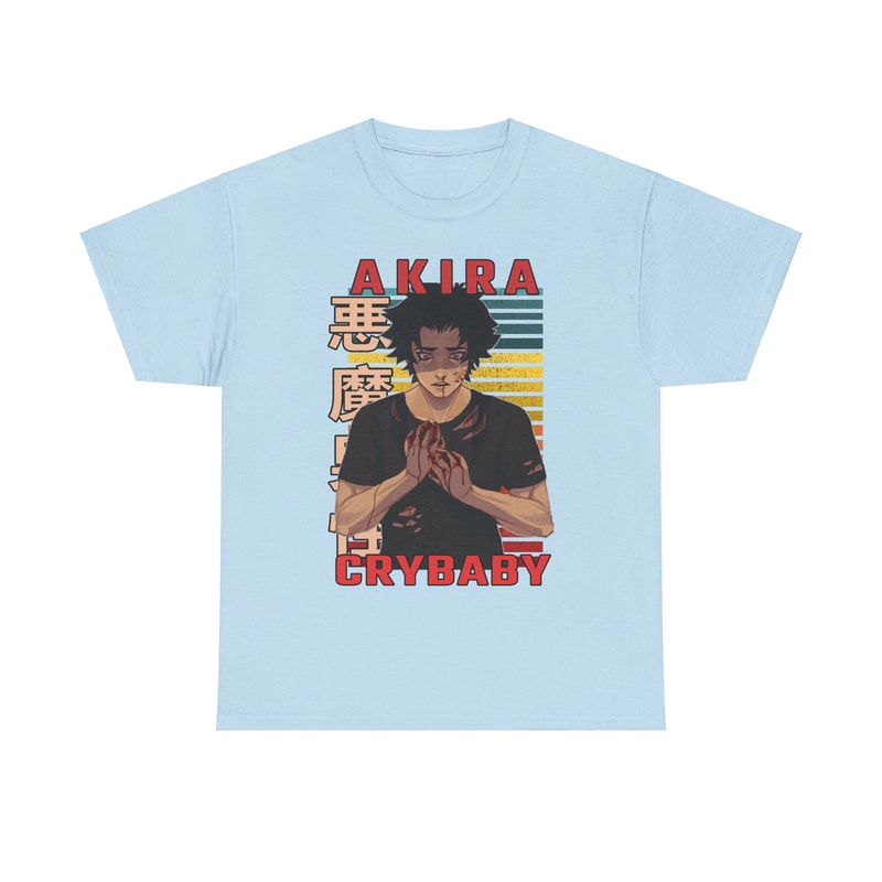 Akira Fudo Devilman Crybaby Retro Style Anime Unisex TShirt 4