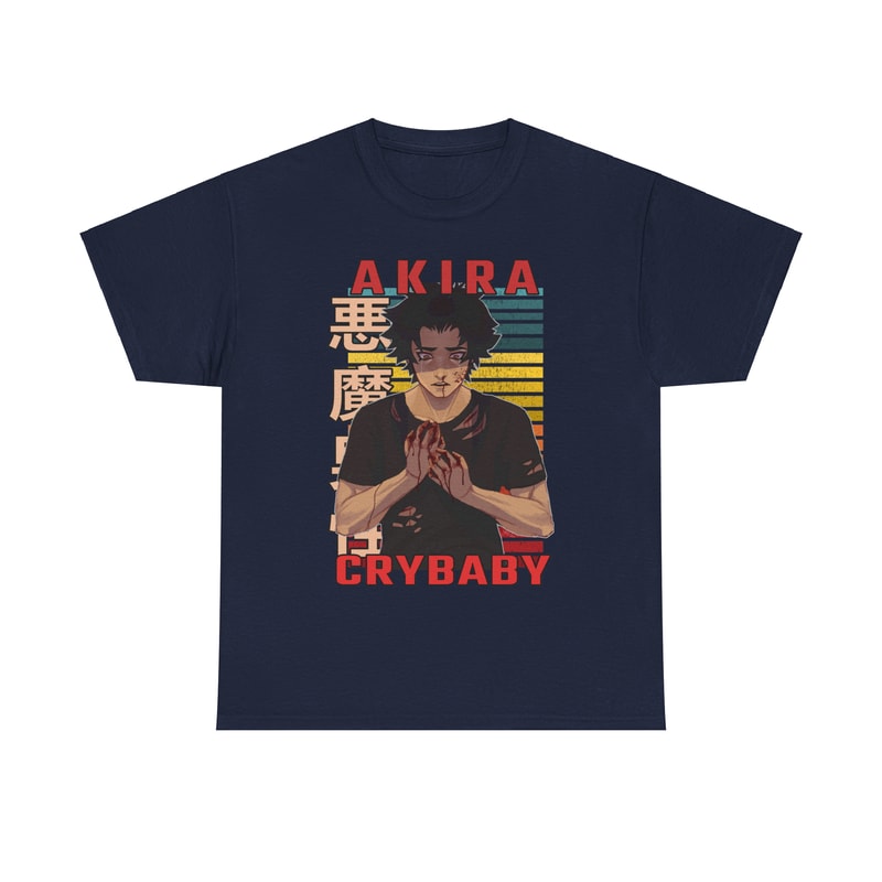 Akira Fudo Devilman Crybaby Retro Style Anime Unisex TShirt 5