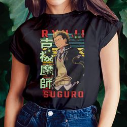 ryuji suguro bon blue exorcist ao no ekusoshisuto retro style anime unisex t-shirt
