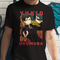 yukio okumura blue exorcist ao no ekusoshisuto retro style anime unisex t-shirt