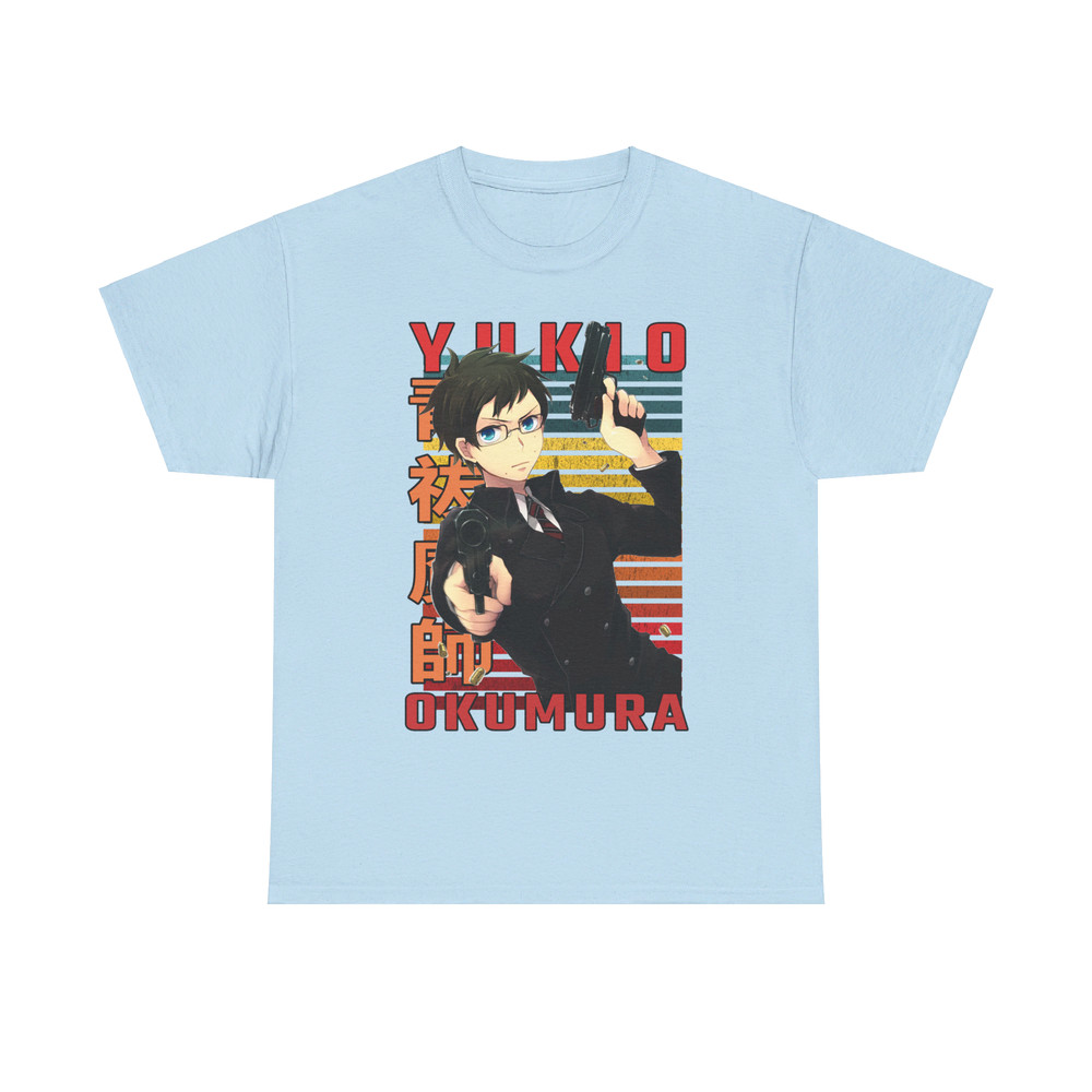 Yukio Okumura Blue Exorcist Ao No Ekusoshisuto Retro Style Anime Unisex TShirt 4