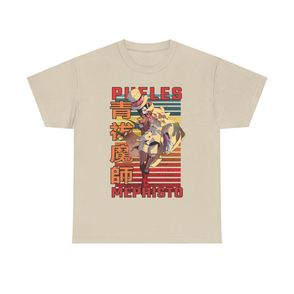 Mephisto Pheles Blue Exorcist Ao No Ekusoshisuto Retro Style Anime Unisex TShirt 3