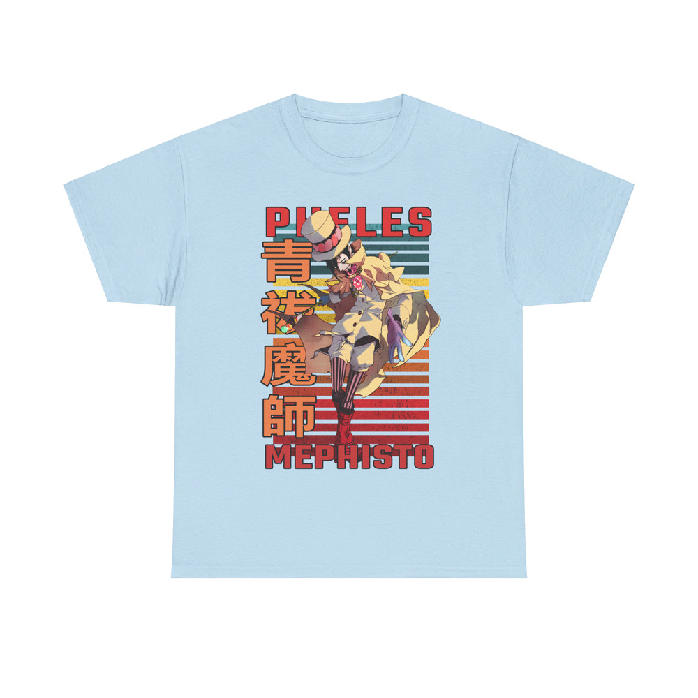 Mephisto Pheles Blue Exorcist Ao No Ekusoshisuto Retro Style Anime Unisex TShirt 4